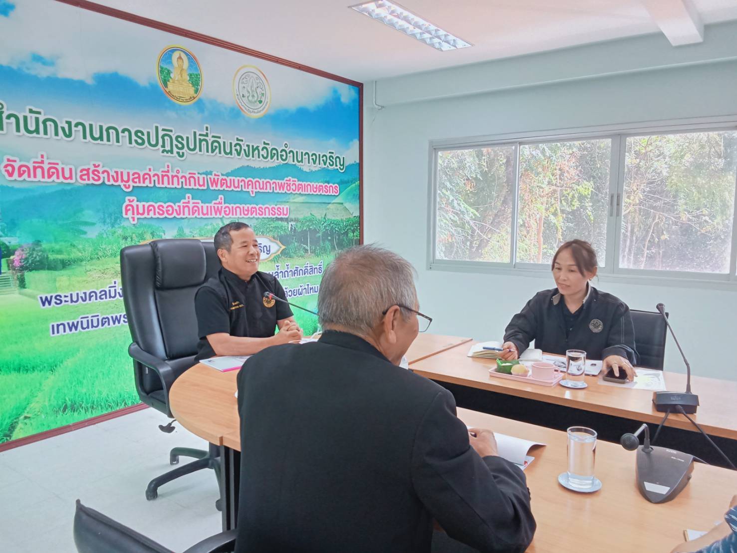 title - ส.ป.ก.อำนาจเจริญ “รายงานผลการดำเนินงานตามแผนงาน/โครงการของสำนักงานการปฏิรูปที่ดิน เพื่อเกษตรกรรม ประจำปีงบประมาณ พ.ศ. 2569 ” รอบที่ 1